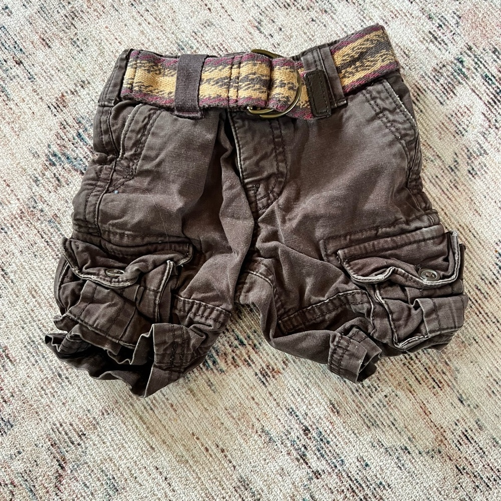 GAP Brown Cargo Shorts with Belt